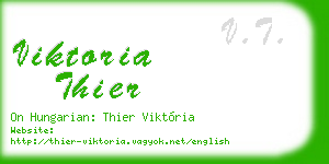 viktoria thier business card